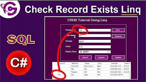 Check Record Exists Before Insert Using C# Linq | Violation Primary Key | ProgrammingGeek