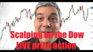 Scalping on the Dow   live price action on the open