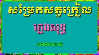 សម្រែកសត្វក្រៀល ភ្លេងសុទ្ធ\ plengsot \ karaoke 2019