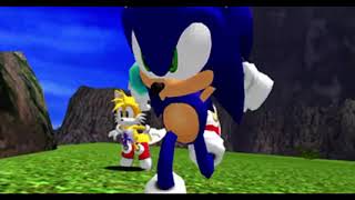 SADX Sonic & Tails Running GIF