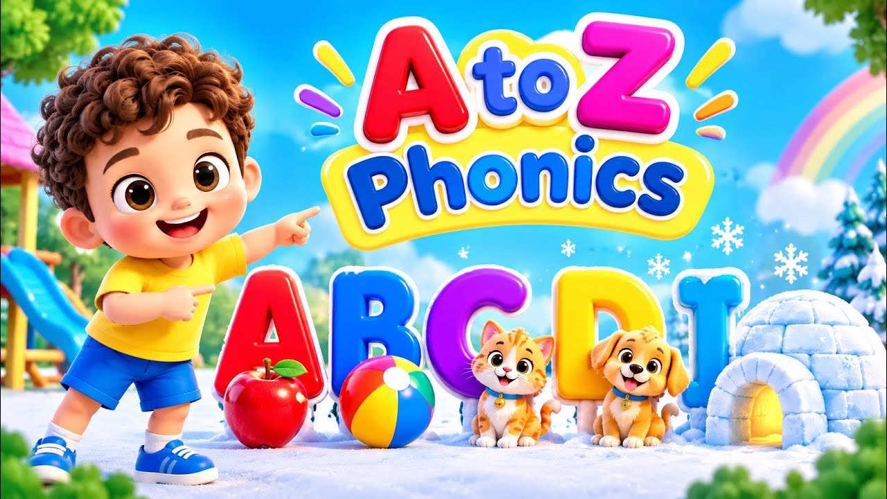 ABC Phonics Song for Kids | A to Z Letter Sounds | Learn Phonics with ...