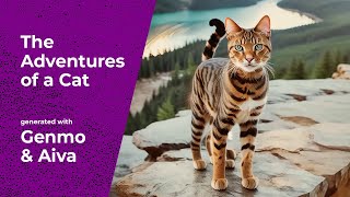 Ai-generated Cat's Adventure | Genmo & Aiva music video