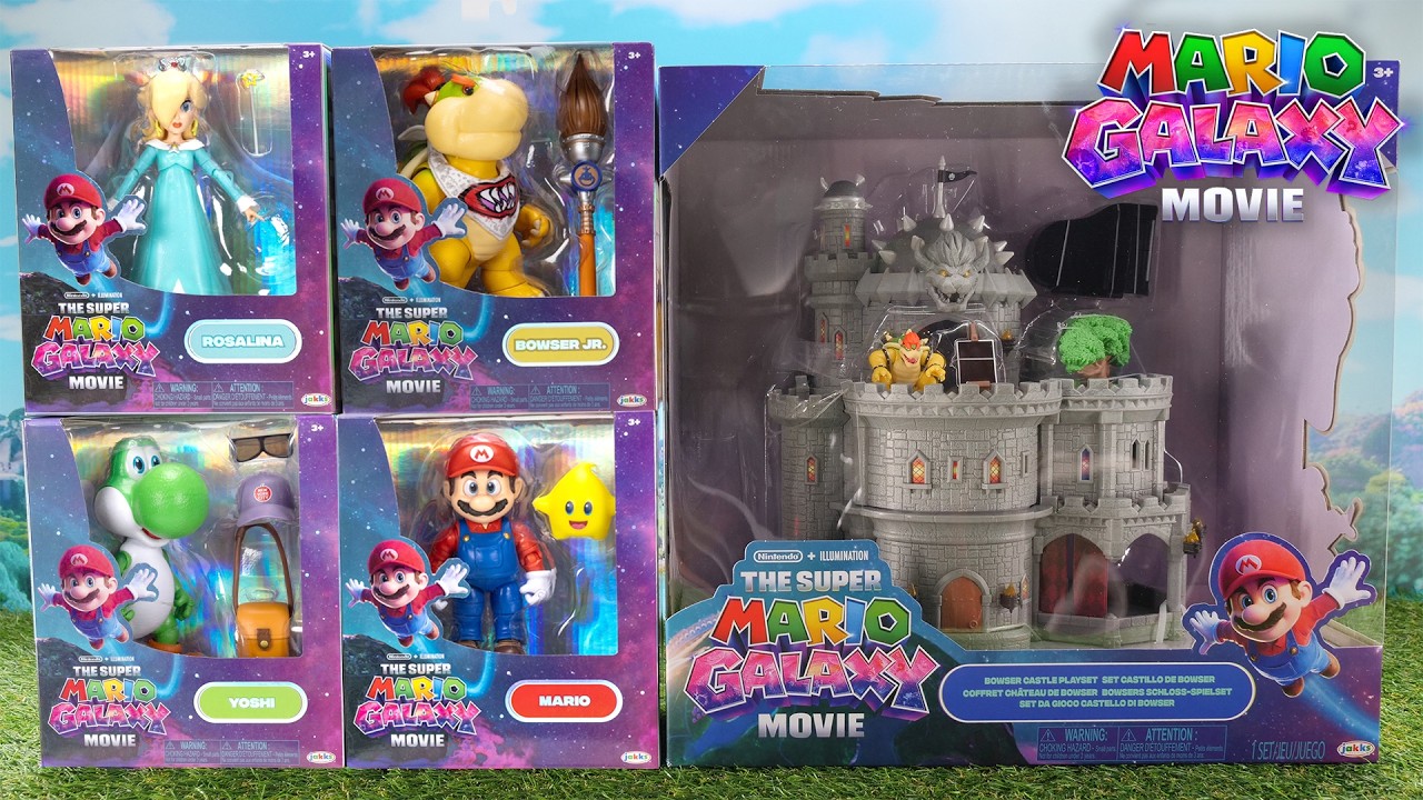 Super Mario Galaxy Movie Toy Collection Unboxing! ASMR