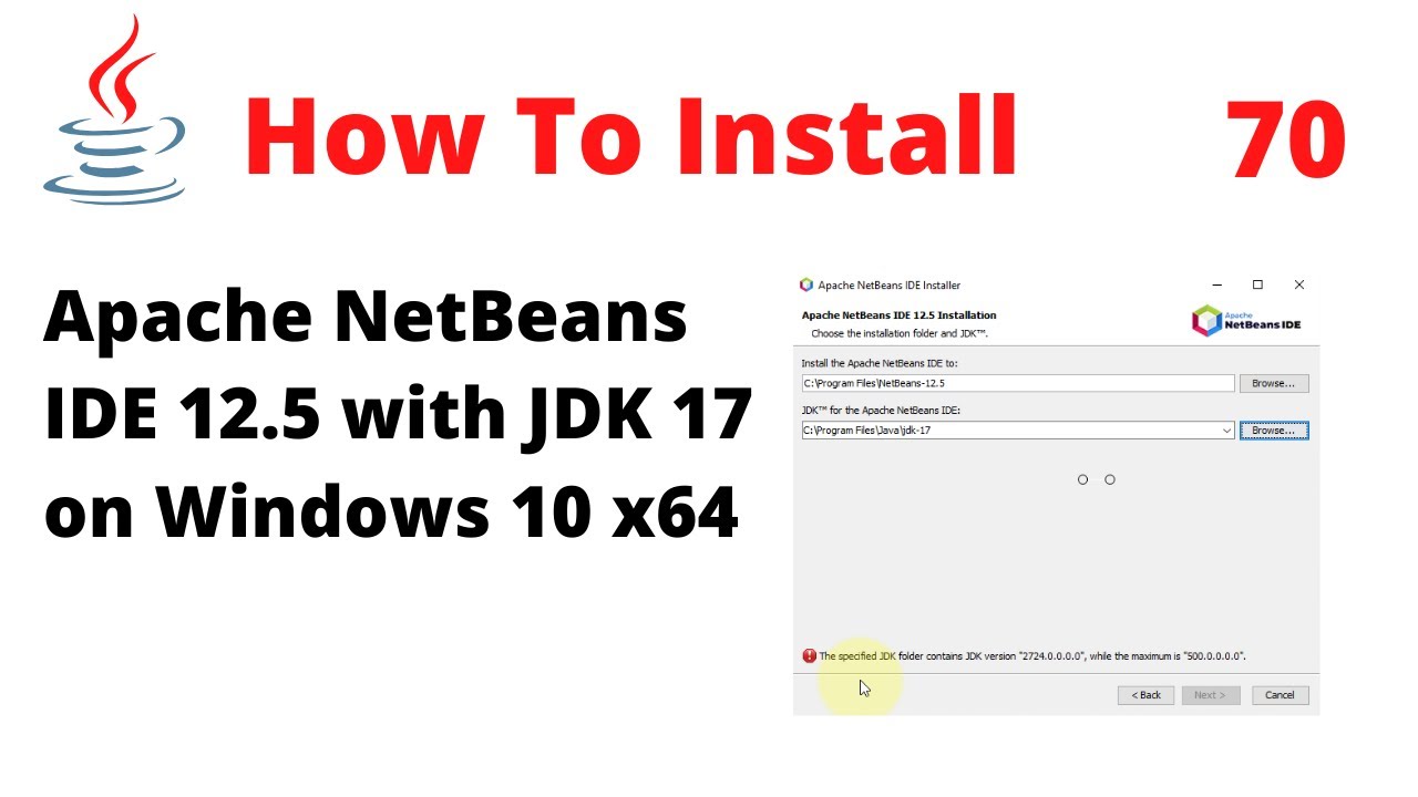 โหลด netbean  2022  How To Install Apache NetBeans IDE 12.5 with JDK 17 on Windows 10 x64