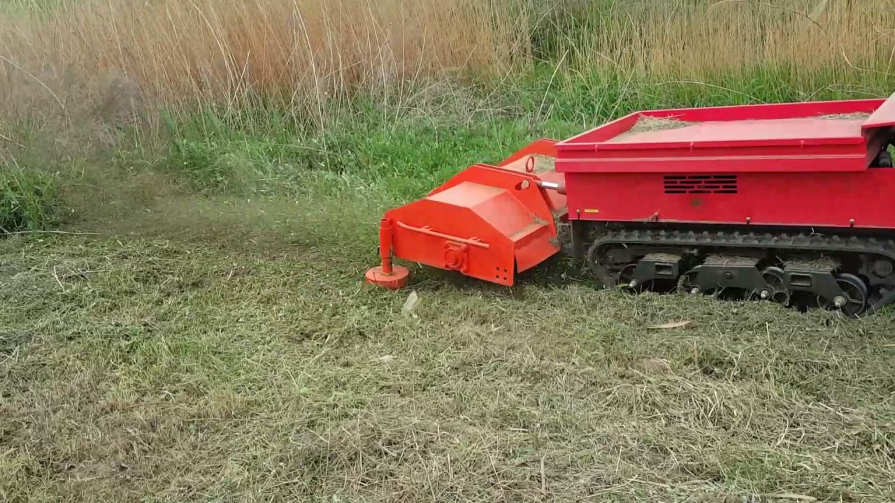 재융공업 무선리모콘제초기 시연회