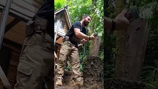 Como Rachar Lenha Com Machadinha