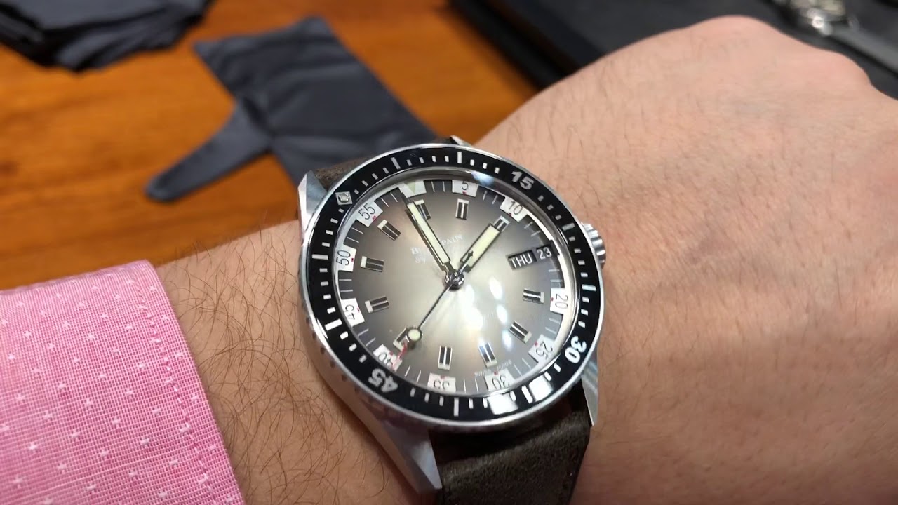 blancpain fifty fathoms bathyscaphe day date 70s
