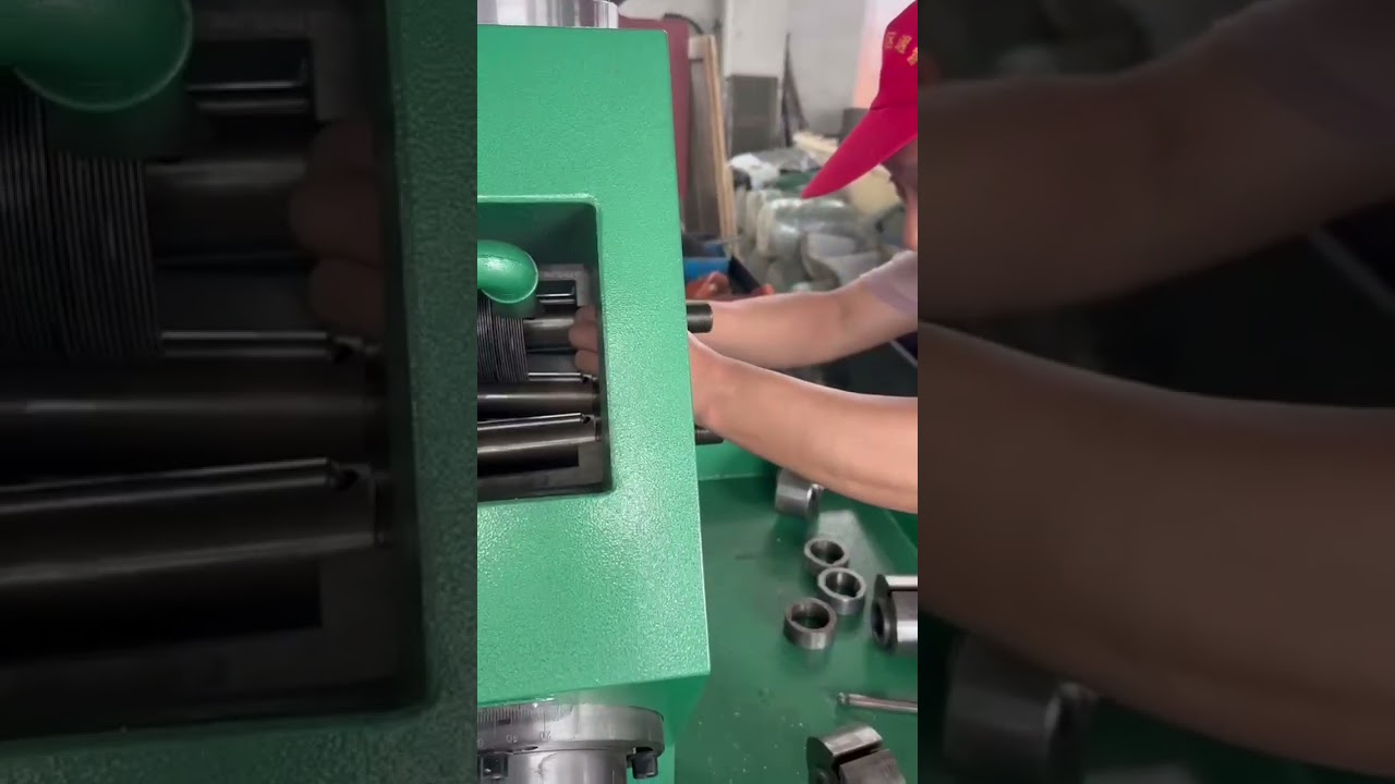 Tube fin machine Replace the mold 