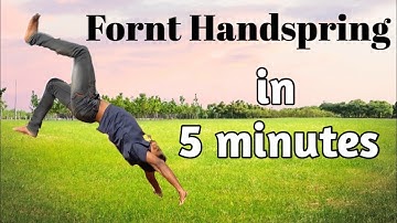 How to learn Front Hand Spring in just 5 minutes Hindi video