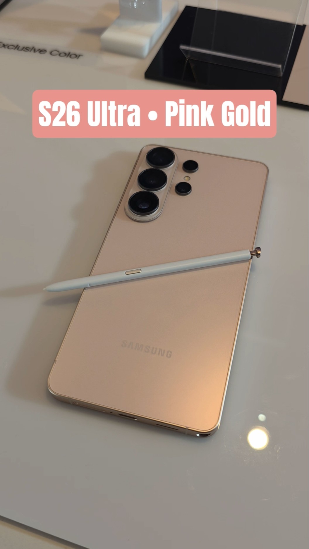 S26 Ultra • Pink Gold • Exclusive Color #GalaxyAI #GalaxyS26Ultra