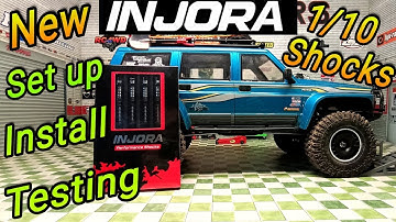 New Injora 1/10 scale dual spring Shocks Yikong 4107 / Absima CR4.4 Shock Upgrade #rc