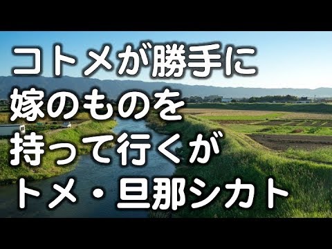 【修羅場】嫁「コトメちゃん勝手に人のもの 喪って行かないで」 コトメ「はぁい」 旦那＆トメ「まぁまぁ，仕方ないよ． 家族だからね」 結果ｗｗｗ