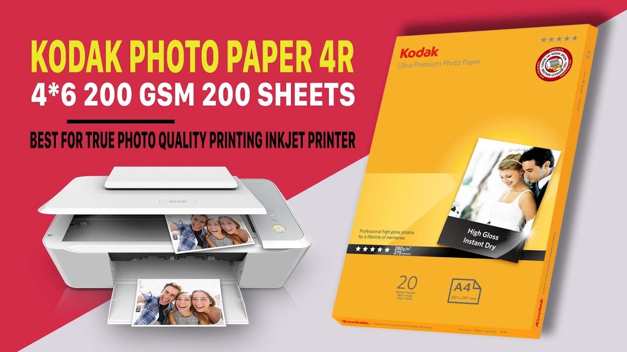 Kodak Photo Paper 4R 200 GSM 200 Sheets (Quick Review and Print