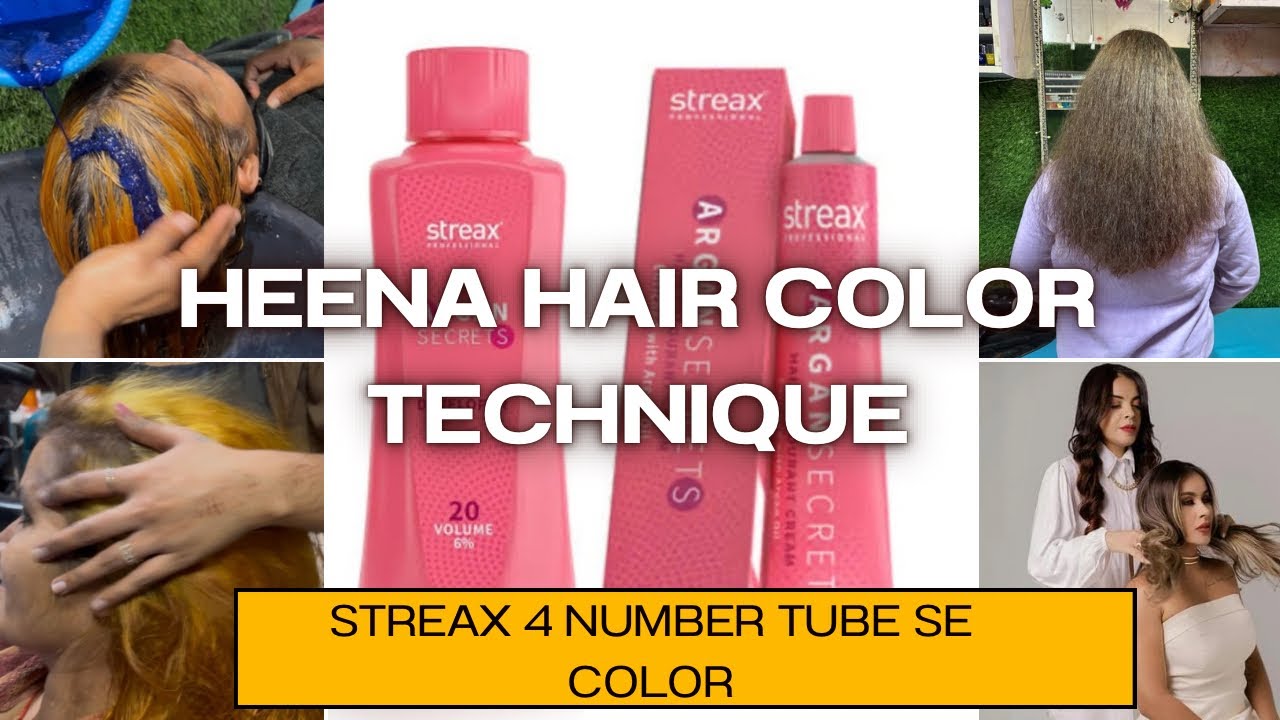 Heena Coated Hair | Global Hair Color |  streax color  tube 4 number 