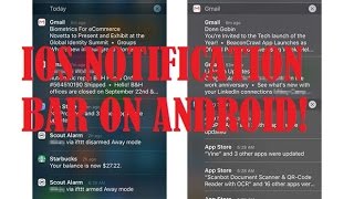 How to get IOS9 style notification bar in any Android device! screenshot 2