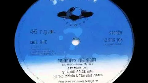 Sharon Paige - Tonight's The Night