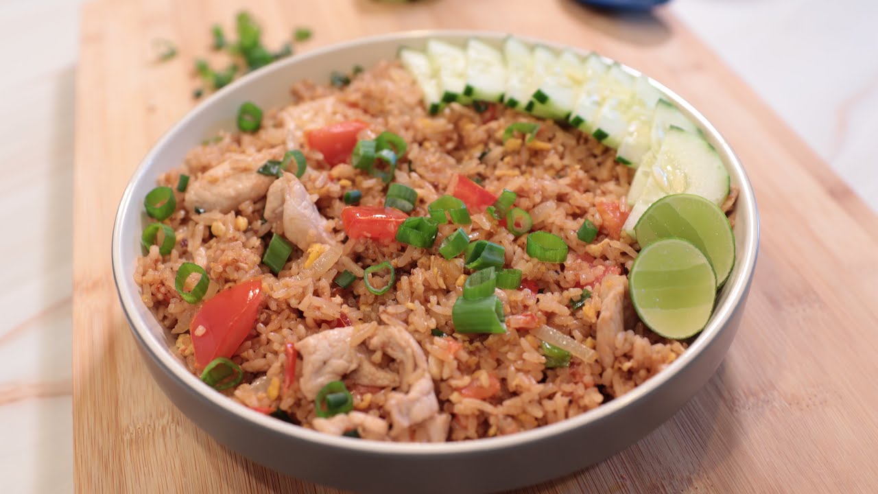 Pork fried rice Fried Rice Recipe - YouTube