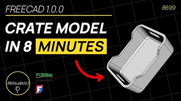 📦‍ FreeCAD Beginner Tutorial - Crate 3D Model - FreeCAD Part Design Tutorial