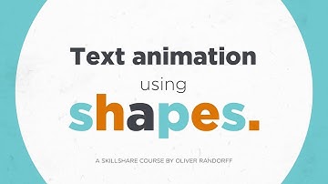 Skillshare Course. GIVEAWAY. Text Animation Using Shapes in After Effects