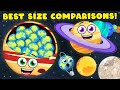 The Best Space Size Comparisons! | Size Comparison Compilation For Kids | KLT