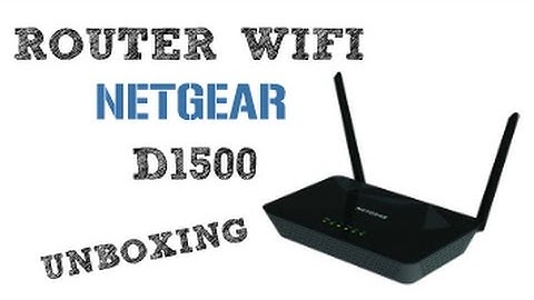 Netgear D1500 N300 Cheap Router modem - Unboxing