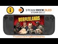 Borderlands on Steam Deck OLED with Steam OS 3.7