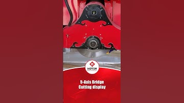 Unseen 5-Axis Stone Bridge Saw 🔥 All Functions in One!  #stonemachine #bridgesaw #cnc