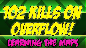 Black Ops 2: 102 Kills on Overflow - Learning the Maps! (Gameplay/Commentary)