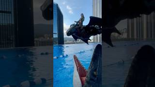 Toothless Meets Mosasaurus How To Train Your Dragon Juric World Rebirth Crossover