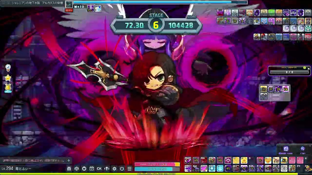 メイプルストーリー　ダークナイト　水路255176点