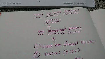 ANNA UNIVERSITY- UNIT 2 – (FEA) FINITE ELEMENT ANALYSIS IMPORTANT QUESTION DETAILED EXPLANATION