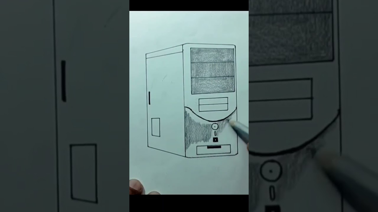 Computer Cpu Drawing For Kids