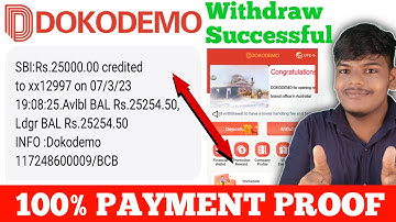 Dokodemo 100% PAYMENT PROOF | Dokodemo Withdraw Problem | PAYMENT PROOF Dokodemo | Dokodemo Withdraw