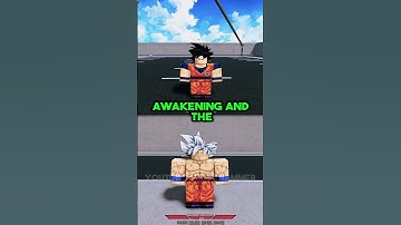 Welke Goku Awakening is beter? (Roblox Realm Rampage) #shorts