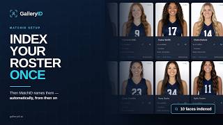 How to Index Headshots for Face Recognition in Sports Photos | GalleryID MatchID