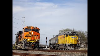 BNSF 6580 and UP 725; Houston, Texas