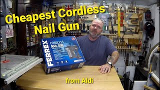 Cheap Battery Nail Gun Review / Ferrex Cordless Nail Gun
