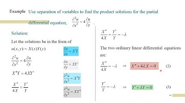 SEPARABLE PARTIAL DIFFERENTIAL EQUATIONS