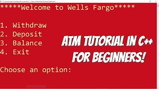 Assume you have to simulate an atm machine. the operations are 1 show
balance 2 deposit 3 withdrawal. a bank account exists and setup
variable for t...