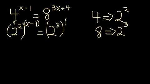 Solving Exponential Equations with the Same Bases