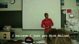 Rick Rolled In Cl Presentation -- Never Going To Give My Meteorite Up