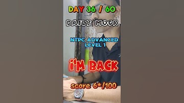 NTPC advanced level mock🥶📉 1|#mocktest #exam #rrbntpc #testbook