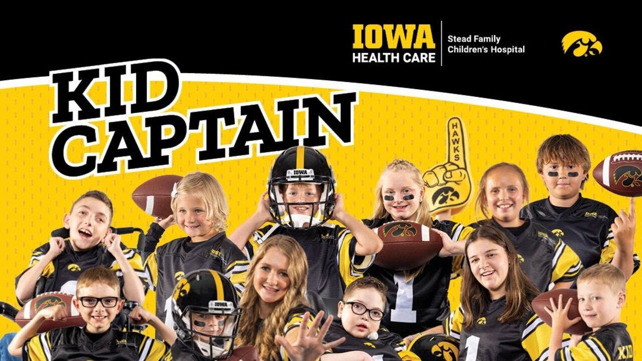 Hawkeye Football Kid Captains Announced - YouTube