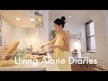 Living Alone Diaries | Chill week hanging out by myself, new fall outfits and hair, cooking!