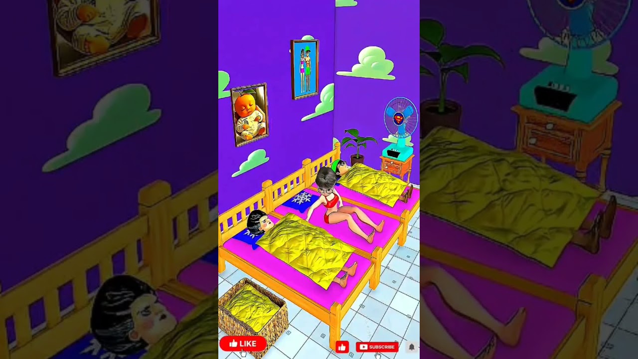 Scary Teacher Nick and Tani Where did all the blankets go?