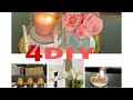 Manualidades para decorar elegante y econonicas/ DIY candelabros y centro de mesa/ Dollar TREE DIY