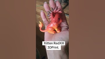 #3DPrinted Red XIII from #FF7, critique? #3dprinting #finalfantasy #hobby #redxiii