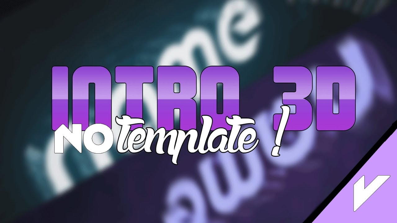 FREE 3D Intro  53   Blender Template