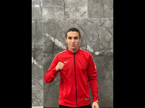18-10-2021(57kg)Boxing U18 ევროპის ჩემპიონატზე KHRIKYAN  ARAM პირველ ბრძოლაში თურქი მეტოქე დაამარცხა