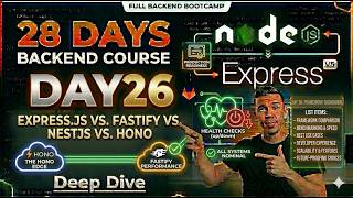 Day 26: Express.js vs. Fastify vs. NestJS vs. Hono | Backend Bootcamp